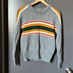 Grey knitted Madewell sweater